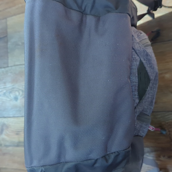 The North Face Charcoal and Brown Backpack